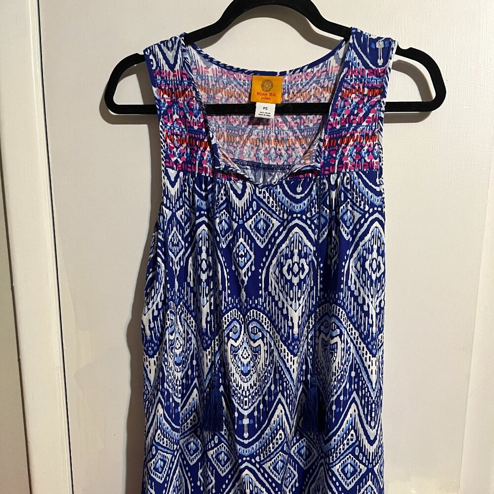 RUBY RD SLEEVELESS DRESS SZ PS Ties in front